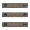 SLATE BLACK INDUSTRIES SLATE GRIP M-LOK PANELS 2-SLOT FDE 3-PACK