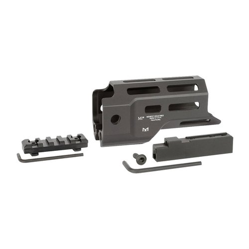 Enhance your Ruger PC Charger® with the lightweight, slim-profile 4.875" M-LOK Handguard featuring eight M-LOK slots, anti-rotation sling swivel sockets, and durable aluminum construction.