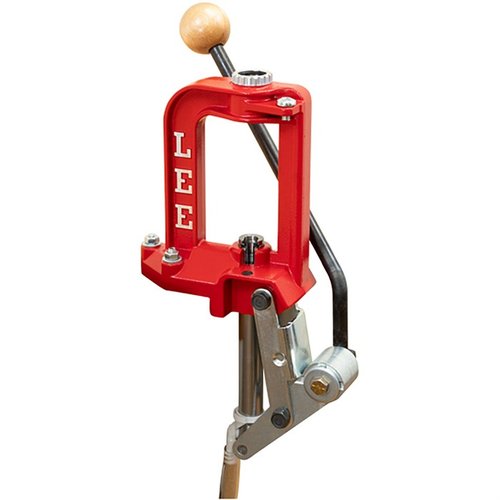 Experience the strength of the Lee Precision Breech Lock Challenger Press with a large opening for hand clearance, quick die changes, and efficient spent primer disposal.