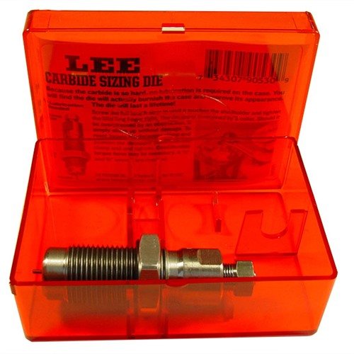 Lee Precision Carbide Full Length Sizing Dies for 38 Special/357 Mag offer durability and efficiency, requiring no lube and providing a lifetime of reliable performance.