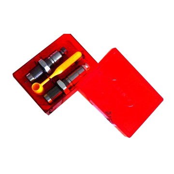 The LEE Precision 6.5 Carcano Pacesetter 2-Die Set offers a Full Length Sizing Die and Bullet Seating Die, ensuring precise reloading with included accessories.