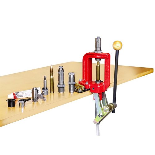The Lee Classic Cast .50 BMG Press Kit offers a robust reloading solution with a versatile press, 2-die set, shell holder, Ram Prime, and case lube for precision.