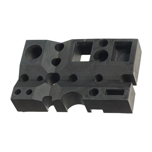 The Archangel® Gunsmith Bench Block is a versatile tool for gun maintenance, featuring slots for bolt disassembly and small parts alignment, made from durable black polymer.