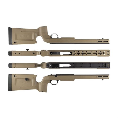 The CZ-457 Bravo Chassis offers comfort, modularity, and precision with a lightweight aluminum backbone, ensuring stability for accurate shooting.