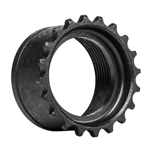 The AERO PRECISION Standard Barrel Nut for AR-15 is made in America, features a mil-spec phosphate coating, and fits standard AR15 Upper Receivers, weighing just 1.2 oz.