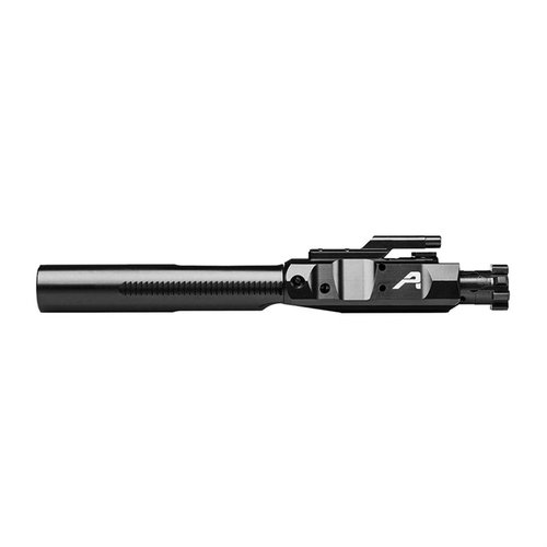 The Aero Precision .308 BCG features a Black Nitride finish, MPI/HPT certification, and is compatible with various .308 cartridges, ensuring durability and reliability.