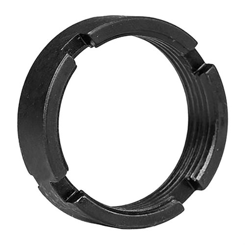 Upgrade your AR-15 with the Aero Precision Buffer Tube Lock Nut, a durable mil-spec castle nut ideal for adjustable stocks, ensuring a secure fit for your build.