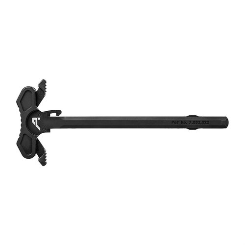 The Aero Precision AR-15 Ambidextrous Charging Handle offers robust 7075-T6 aluminum construction, left/right activation, and a sleek black finish, perfect for any shooter.