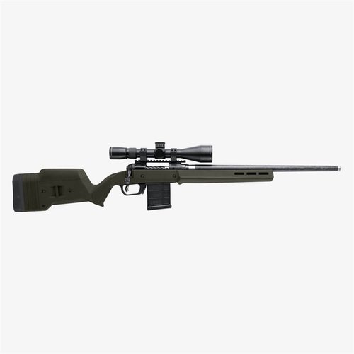 The Magpul Hunter 110 Stock offers enhanced ergonomics, adjustable length of pull, AICS-spec magazine compatibility, and a durable drop-in design for Savage 110 rifles.