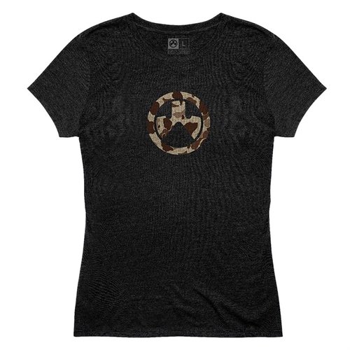Experience comfort and style with the Magpul Raider Camo T-Shirt, featuring a durable blend of cotton and polyester, tag-less design, and iconic camo print.