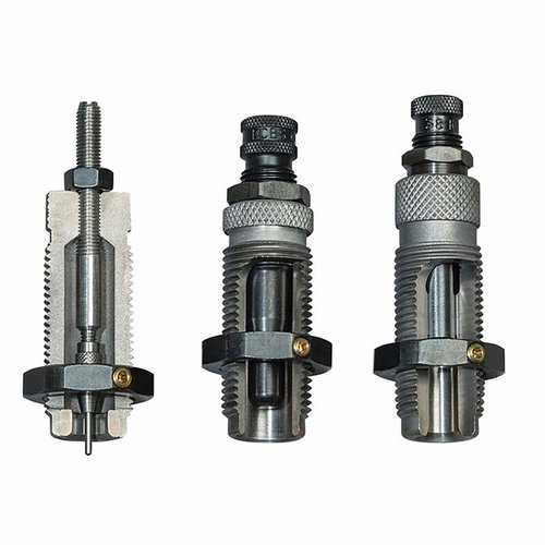 The RCBS 44 Magnum/Special 3-Die Set is ideal for loading straight-wall cartridges, featuring a Sizer Die, Expander Die for bullet feeding, and a Seater Die for roll crimping.