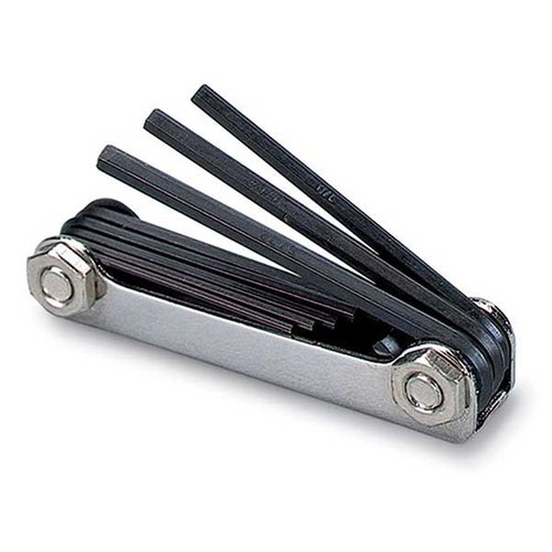 The RCBS Fold Up Hex Key Set includes eight heat-treated hex keys (0.05" to 5/32") for easy access and compatibility with most RCBS equipment.