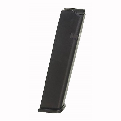 Enhance your Glock 17/19/26 with this durable 25-round polymer magazine, featuring a reliable chrome-silicon spring for consistent performance.