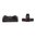ZEV TECHNOLOGIES COMBAT SIGHT SET FOR SIG SLIDES FIBER OPTIC