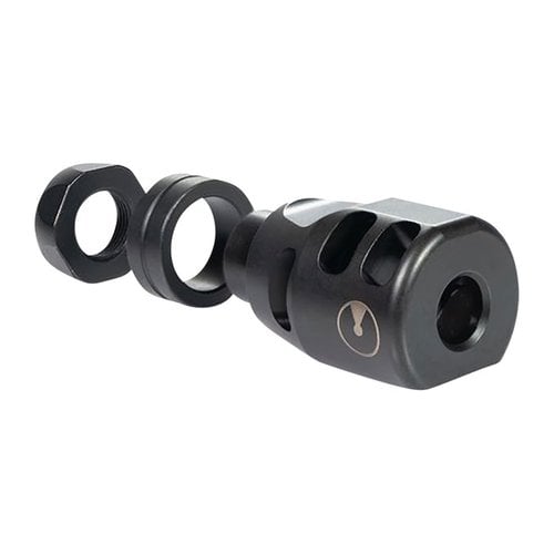 Enhance your shooting with the Ultradyne PCC Lithium Compensator, reducing muzzle rise and improving follow-up shot speed for better accuracy.