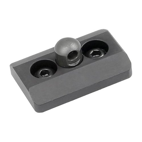 The Midwest Industries M-LOK Bipod Adaptor is crafted from 6061 hardcoat aluminum, features a steel stud, and offers a low profile for optimal bipod support.