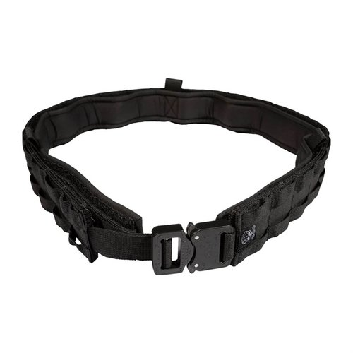 The UGF Battle Belt offers a lightweight, customizable design with a padded inner belt, secure attachment points, and eliminates the need for multiple belts.