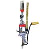 The LEE PRECISION PRO 1000 Press offers a comprehensive 3-hole reloading kit, featuring a reliable priming system and efficient case feeding for seamless reloading.