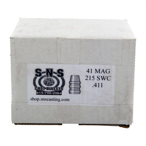 .41 Caliber Cast Pistol Bullets by SNS offer precision with a 215GR SWC design, made from a high-quality alloy for consistent performance at economical prices.