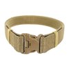 The Blackhawk Enhanced Military Web Belt offers durable nylon construction, a secure polymer buckle, and quick adjustments, ideal for heavy loads in shooting situations.