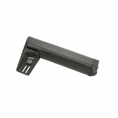 The Lancer Systems Fixed Round Carbon-Fiber AR-15 Stock offers a lightweight, durable design, compatible with standard buffer tubes, and features a QD sling mount.