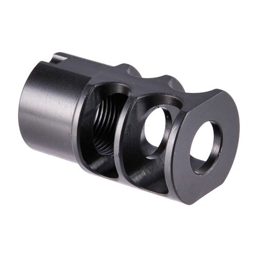 The JMAC Customs RRD-2C is a slim, compact compensator designed to effectively reduce recoil, featuring 14-1LH threads and durable 17-4ph stainless steel construction.
