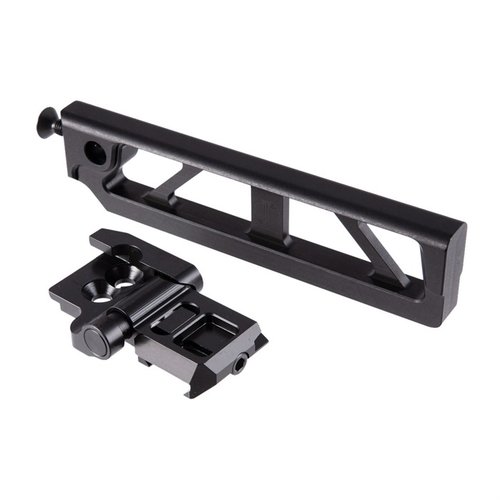 The JMAC 6-Inch Skeletonized Tube offers a lightweight, rigid design with 6 positions, integrated QD sling sockets, and compatibility with SIG folding mechanisms.