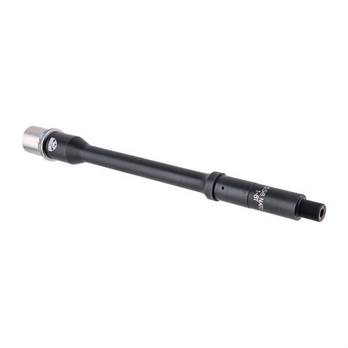 The Faxon 5.56 Gov't/SOCOM barrel offers a balanced profile for accuracy, durable QPQ Nitride finish, and rigorous testing for reliability and performance.