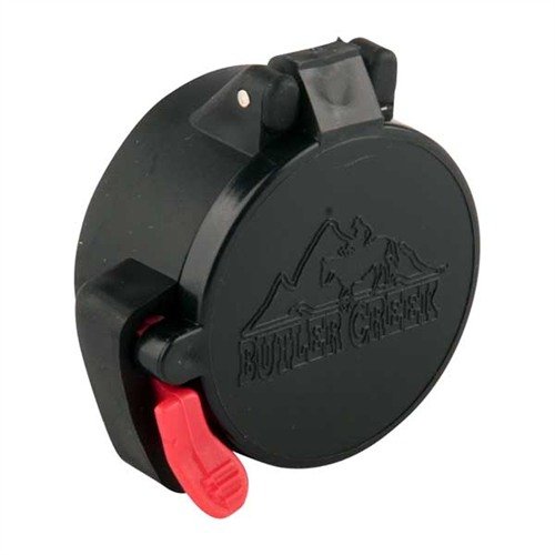 Protect your scope’s lenses from debris with Butler Creek Flip Open Eyepiece Lens Covers, featuring a weatherproof design and easy flip-open functionality.