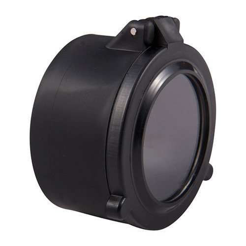 Protect your scope with Butler Creek Blizzard Lens Covers #8, designed for 1.9-1.99" lenses, featuring clear caps that flip open effortlessly.