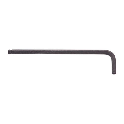 The BONDHUS 3/16" Ball-Hex "L" Wrench allows for working at angles up to 25°, ensuring versatility and ease for gunsmithing tasks.