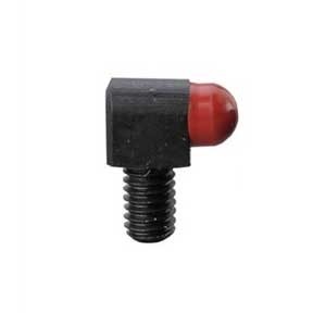 The Bradley Gunsight STD Bead offers robust steel mounting for superior indexing, enhanced durability, and is available in vibrant red or classic white plastic options.