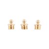 Enhance your shooting accuracy with Bradley Gunsight Brass Skirted Beads; solid brass construction offers durability, positive indexing, and increased surface area.