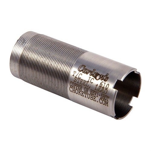 Enhance your shooting precision with Carlson's 20GA Tru-Choke Improved Cylinder choke tubes, crafted from heat-treated stainless steel for durability.