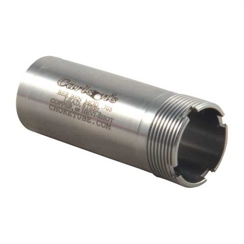 Upgrade your Beretta/Benelli with Carlson's non-rusting stainless steel choke tubes, perfect for magnum and steel shot loads, ensuring durability and performance.