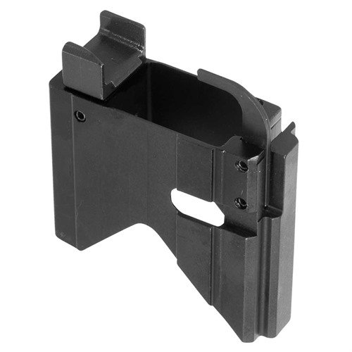 Convert your standard AR-15/M16 lower to accept Colt 9mm upper receivers with this durable aluminum adapter, featuring ejector, feedramp, and steel components.