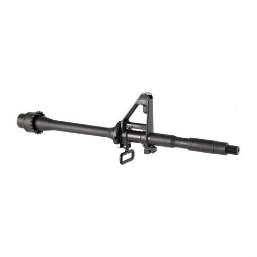 Upgrade your M4A1 with Colt's 14.5" 5.56 NATO barrel featuring chrome lining, M4 feed ramps, and a 1:7 twist rate for enhanced performance and reliability.