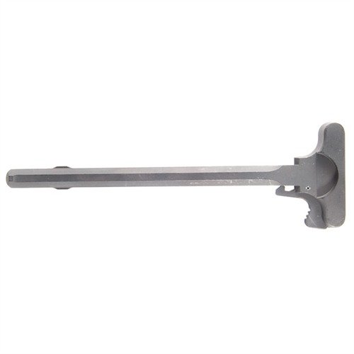 The Colt AR15A4 Charging Handle Assembly features durable Black Type 3 hardcoat anodizing, ensuring reliability and compatibility with AR-15 common parts.