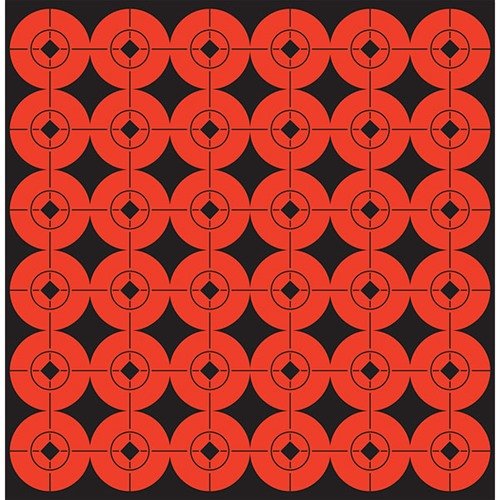 Bright 1" self-adhesive target spots in radiant orange-red ensure easy visibility for accurate shooting, perfect for sighting in and improving your aim.