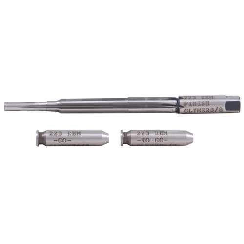 .223 Chamber Reaming Kit features high-quality finish reamer and precise headspace gauges for safe, accurate chambering of new barrels, made to SAAMI specs.
