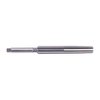 The CLYMER Long Forcing Cone Reamer, 12 ga, features 8 flutes for smooth, uniform cutting, made of HS steel, and is 8-7/8" long for precise gunsmithing.