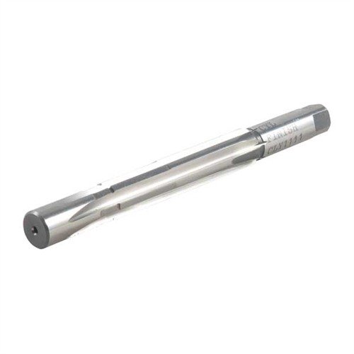 The CLYMER Rimless Finisher Style Reamer for .45 ACP ensures precise chamber cuts with its right-hand cutting, solid pilot, and integral throat design.