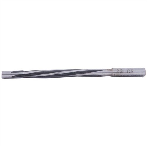 Clymer's 22 Caliber CF Throating Reamer features precision M-7 High-Speed Steel, ensuring durability and accuracy for professional gunsmiths.