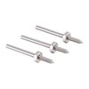 The CRATEX #6 Point Mandrel features a 1⁄8" shank, fits 1⁄8" arbor holes, and supports up to 25,000 rpm, sold in packs of 3 for versatile use.