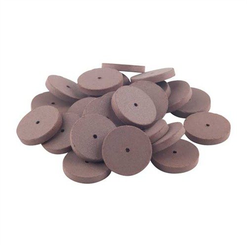 The CRATEX #74 Fine Wheel features a 7⁄8" diameter and 1/8" thickness for precision polishing and finishing, ideal for gunsmithing and firearm maintenance.