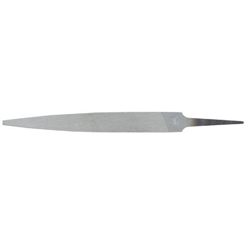The SWISS PATTERN BARRETTE FILES are ideal for precision filing in tight spaces, featuring double-cut teeth and safe edges for fine detail work.