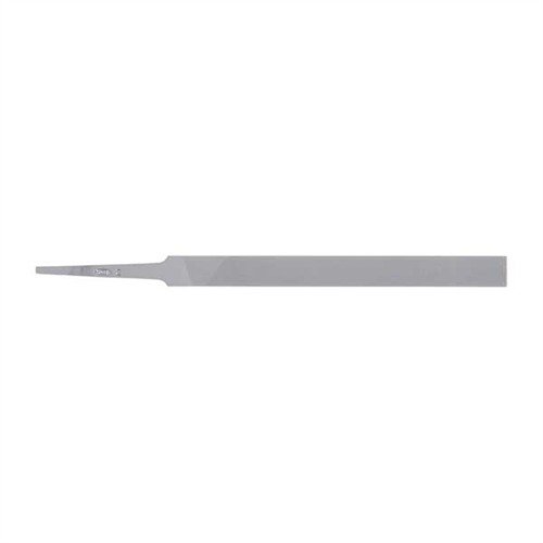 Achieve precise final filing with the APEX TOOL GROUP Swiss Pattern Pillar File, featuring a safe edge, double-cut sides, and compact design for detailed work.
