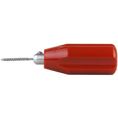 The DEWEY Shotgun Port Cleaning Brush features tough stainless steel bristles, a large handle for easy use, and effectively removes carbon fouling and residue.