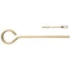 The DEWEY LOOP Pistol Rod is a durable, one-piece brass tool with a finger loop, perfect for .22 caliber and larger barrels, ideal for range and bench use.