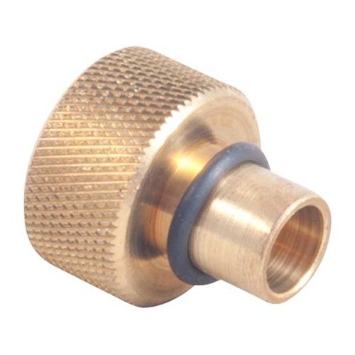 The DEWEY C-35 Coated Rod Muzzle Guide features a machined brass design with an O-Ring retainer, ensuring rod centering and preventing damage to rifling.